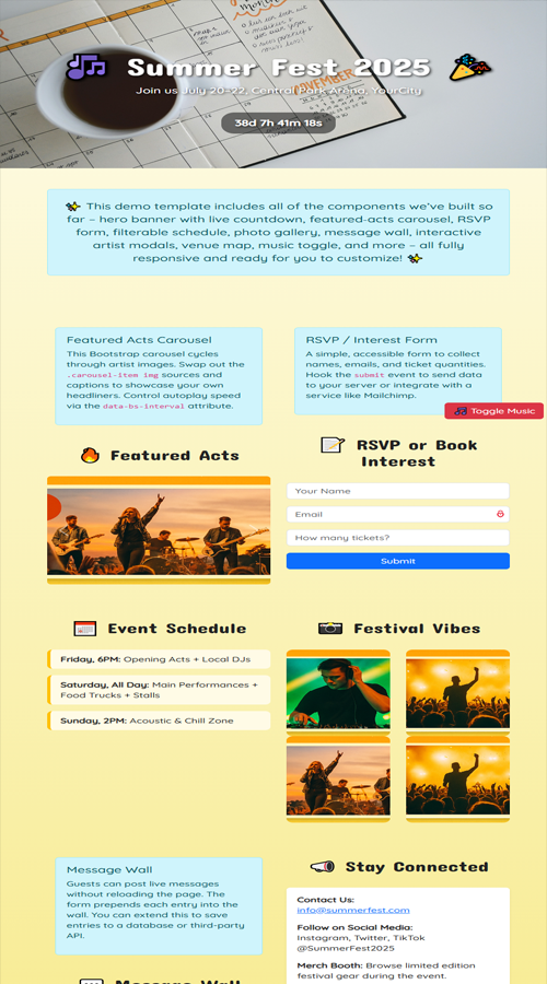Summer Fest Template